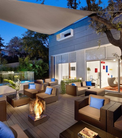 テラス,タープ,雰囲気